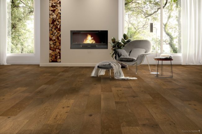 Lauzon Flooring Brooklyn, White Oak, Wire Brushed